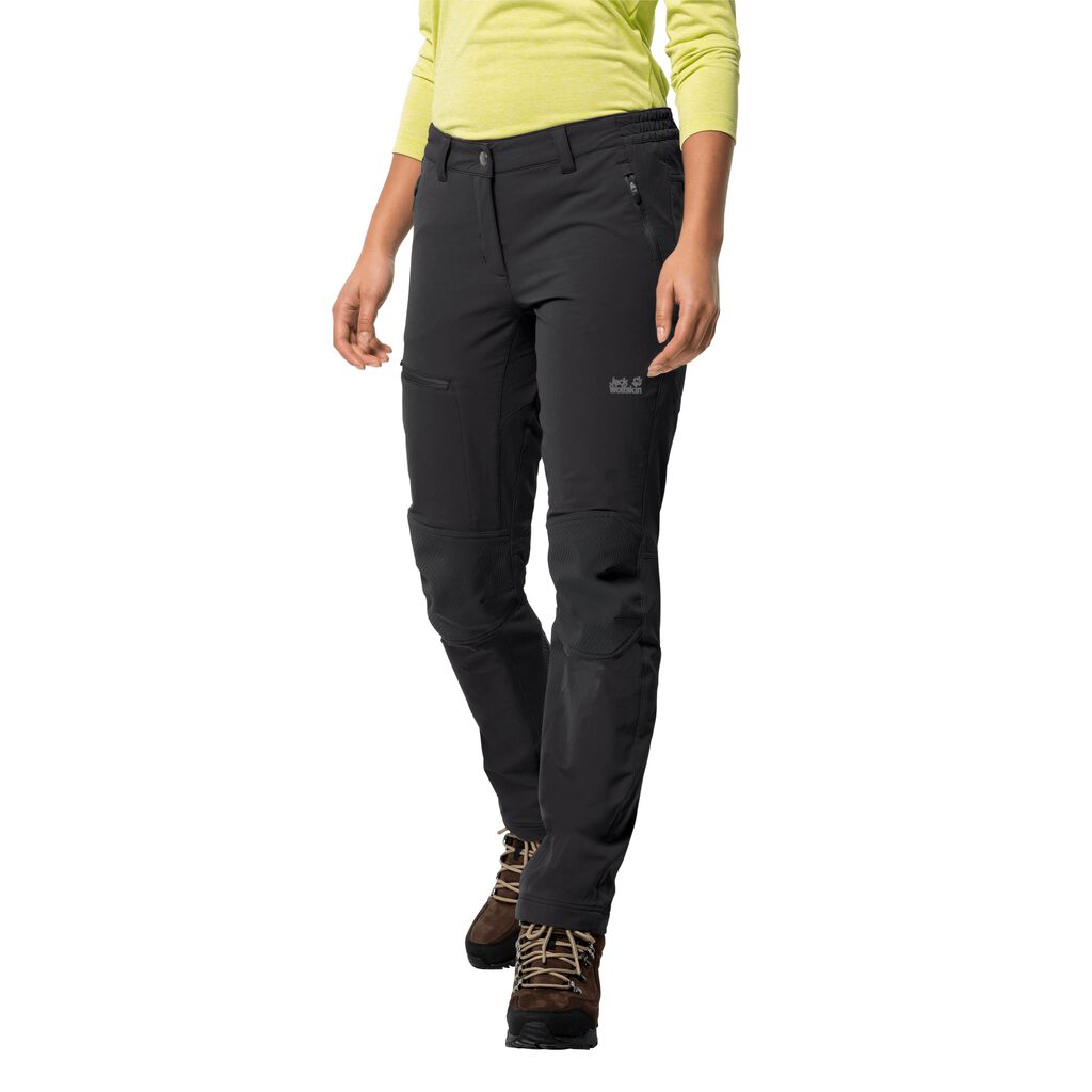 Jack Wolfskin ROCK TREK Pantalons Femme Noir - DNXJBLM-56